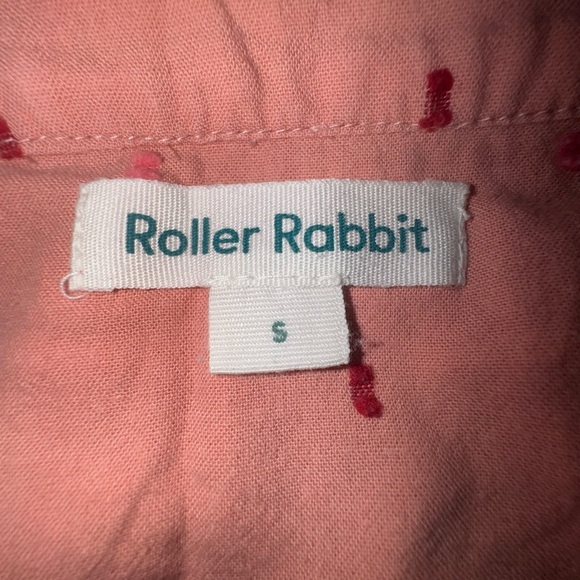 Roller Rabbit Acote Pamela 100%Cotton Short Sleeves Tiered Mini Dress size Small - Picture 6 of 11